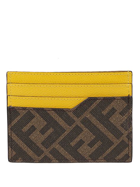 fendi i see you leather card cas|fendi card holder for women.